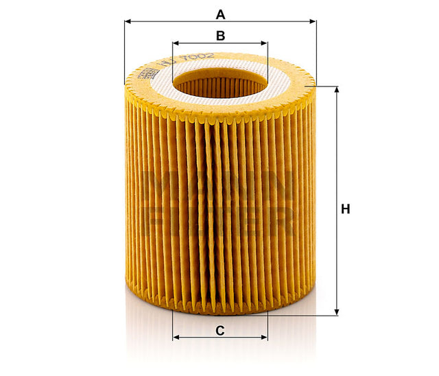 HU 7002 z Ölfilterelement (metallfrei)