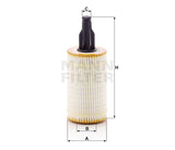 HU 7025 z Ölfilterelement (metallfrei)