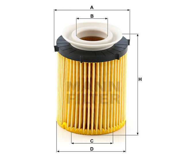 HU 711/6 z Ölfilterelement (metallfrei)