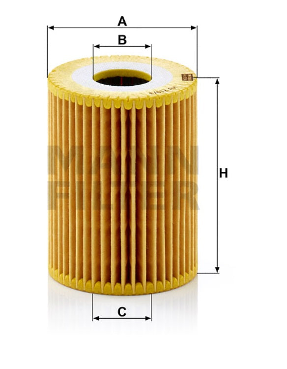 HU 719/3 x Flüssigkeitsfilterelement (metallfrei)