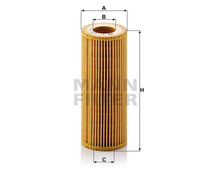 HU 722 y Ölfilterelement (metallfrei)
