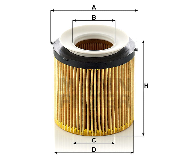 HU 8002 y Flüssigkeitsfilterelement (metallfrei)