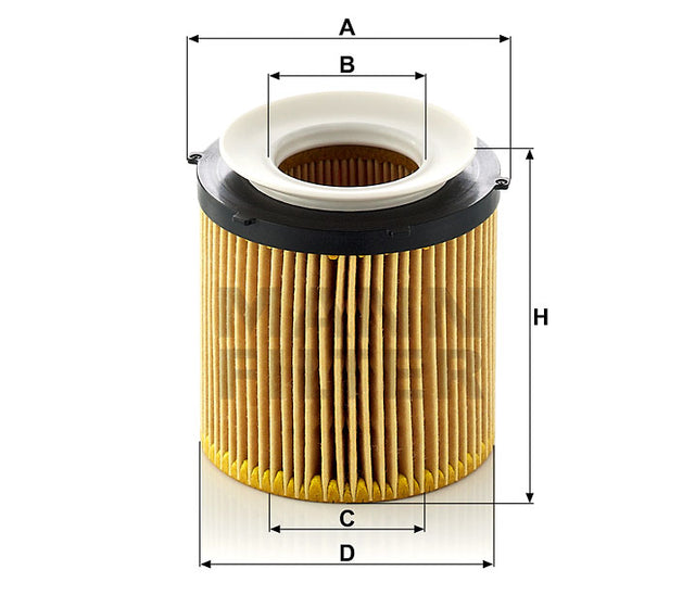 HU 8002 y Flüssigkeitsfilterelement (metallfrei)