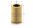HU 924/2 x Ölfilterelement metallfrei