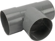 T-Stück, PVC, 80 mm, grau