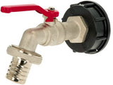 IBC-Adapter S60x6 mit Hahn 1"