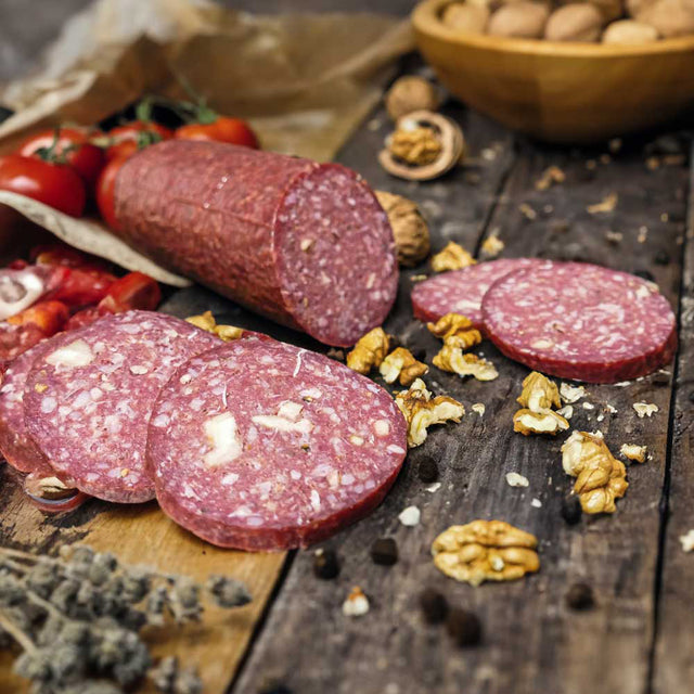 Inselmühle Usedom BIO Wasserbüffel Walnusssalami