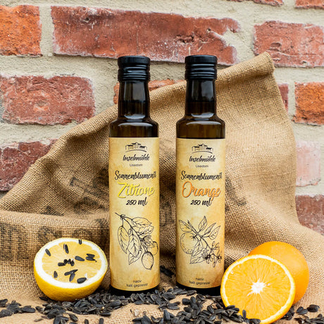 Inselmühle Usedom Orangen-Sonnenblumenöl nativ & kalt gepresst 250 ml