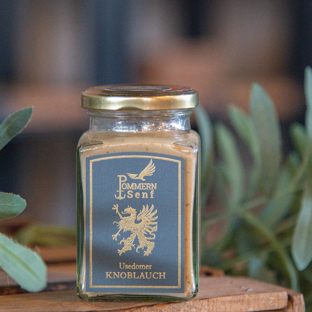 Inselmühle Usedom Pommern Senf mit Knoblauch