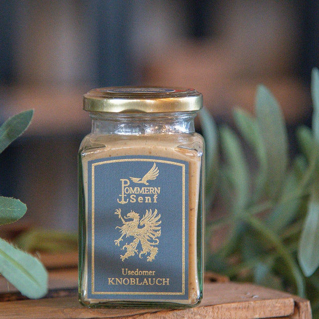 Inselmühle Usedom Pommern Senf mit Knoblauch