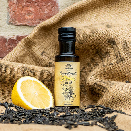 Inselmühle Usedom Zitronen-Sonnenblumenöl nativ & kalt gepresst 100 ml