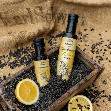 Inselmühle Usedom Zitronen-Sonnenblumenöl nativ & kalt gepresst 250 ml