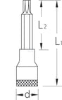 Schraubendreher-Steckschlüssel 3/8", lang, TORX T20