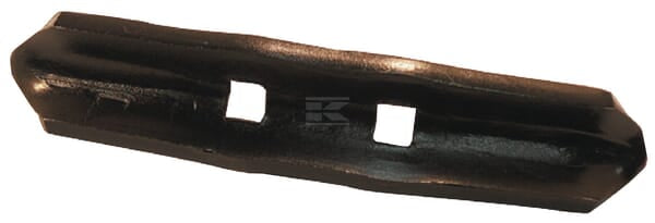 Grubberspitze 190x40x8mm, reversibel, gehärtet, gekrümmt, 2 Löcher, passend für Universal