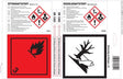 Klebeetiketten für Benzin/Diesel, 25 Blatt