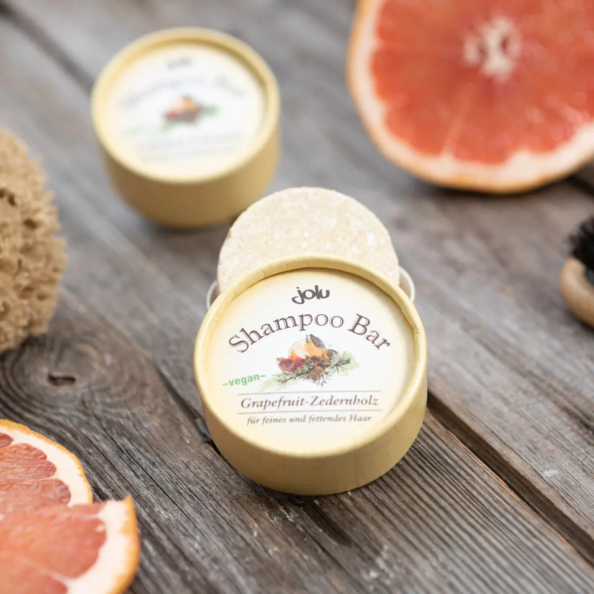 jolu Shampoo Bar Grapefruit Zedernholz