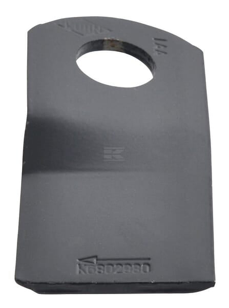 Mähmesser rechts 105x47x4 mm, Bohrung Ø 20,50 mm, geeignet für Kuhn, 25er-Packung