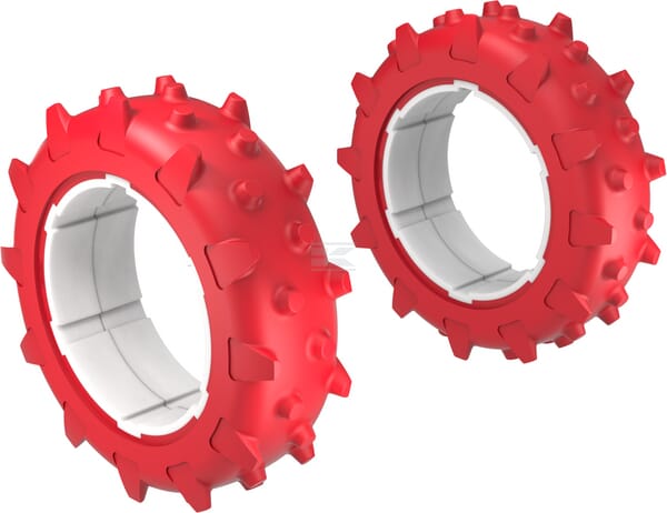 Spikereifen-Set (2x) für KR133E/KR136E/KR233E/KR236E