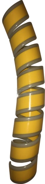 Spiral-Schlauchschutz 50 (43-55 mm)/25 m - gelb mit leuchtenden Kanten
