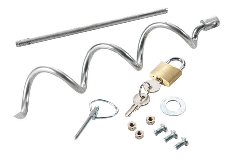 Kerbl Anti-Diebstahlset für Metall-Akkukasten