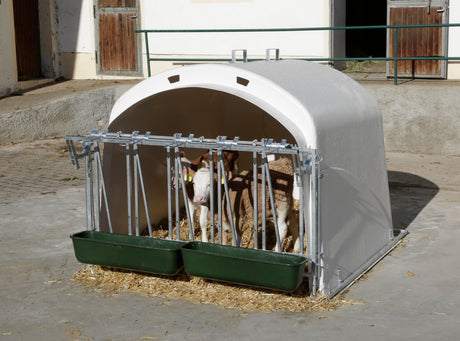 Kerbl Gruppenkälberhütte mit Fressgitter CalfHouse Premium XL