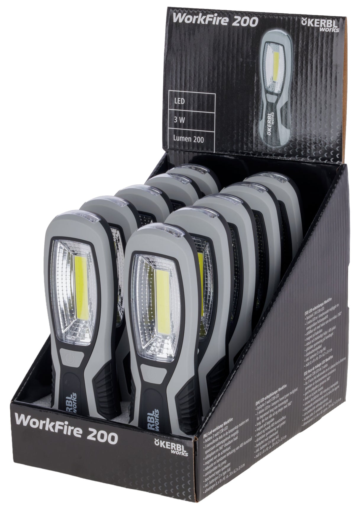 Kerbl LED-Arbeitsleuchte WorkFire 200