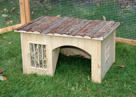Kerbl Nagerhaus mit Heuraufe Nature