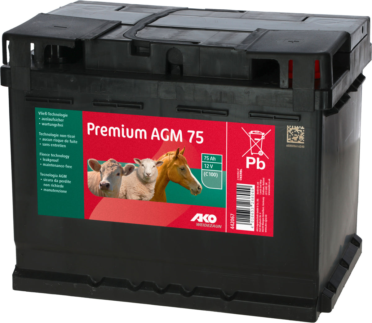 Kerbl Premium AGM Akku