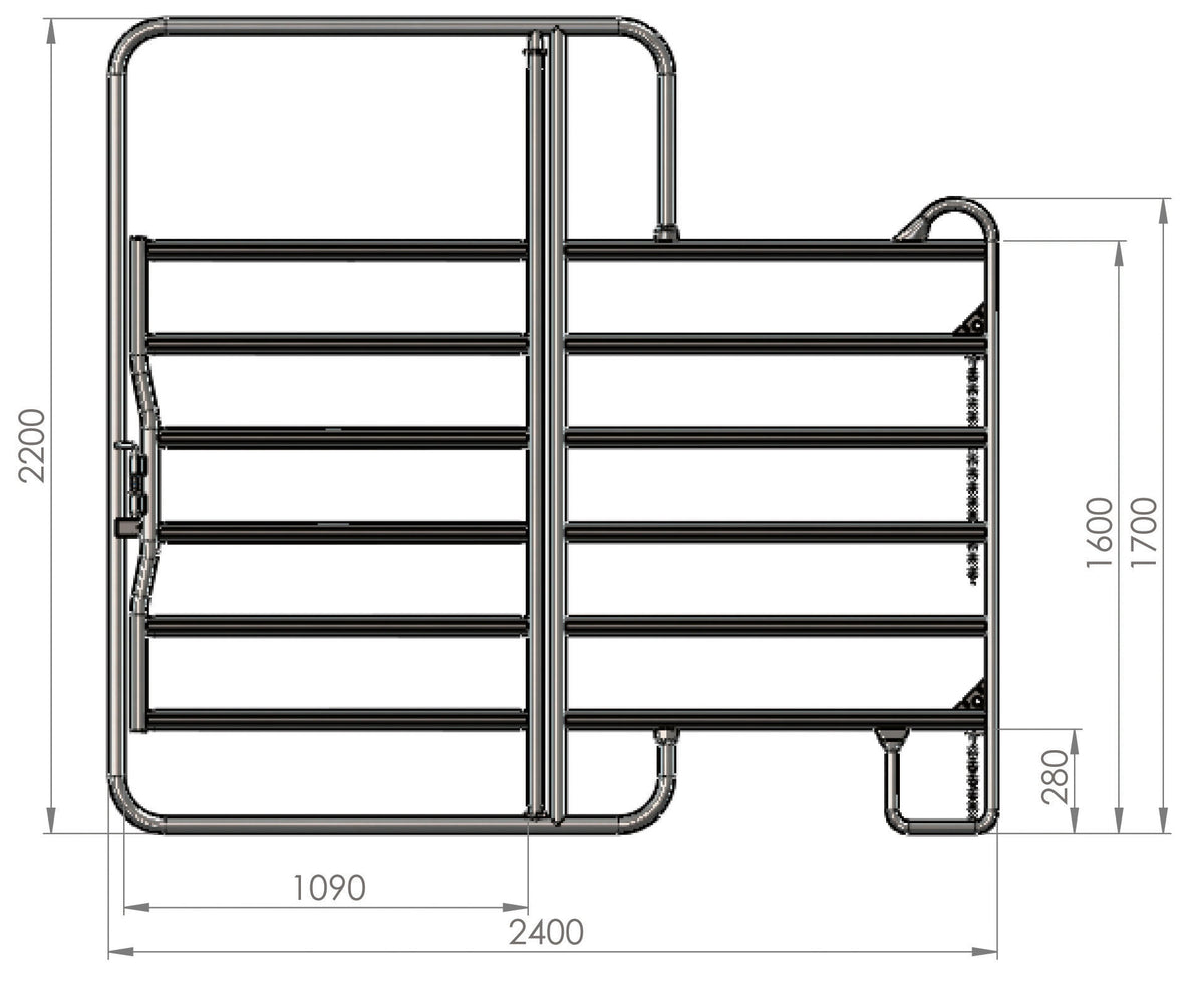 Kerbl Weidepanel mit Tor