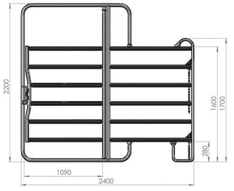 Kerbl Weidepanel mit Tor