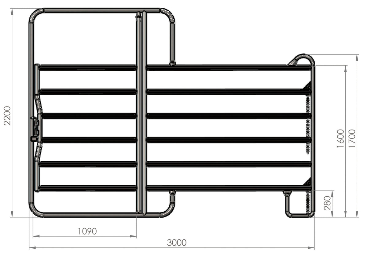 Kerbl Weidepanel mit Tor