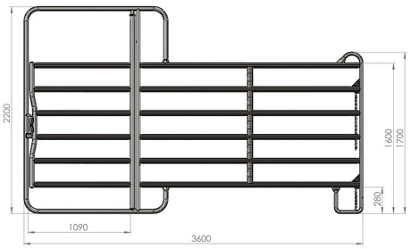 Kerbl Weidepanel mit Tor
