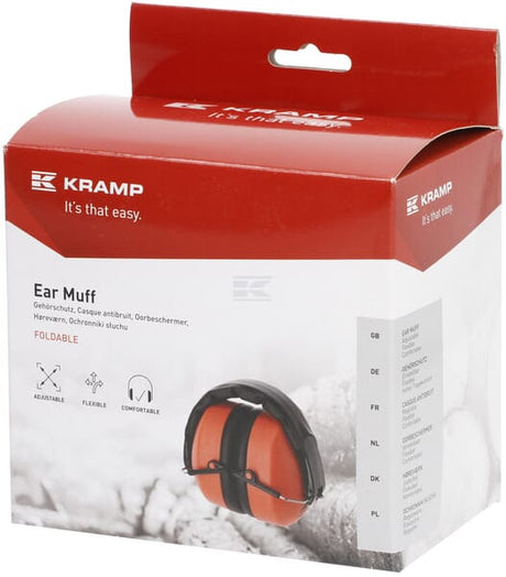 Faltbarer Gehörschutz, orange, SNR:32,1dB