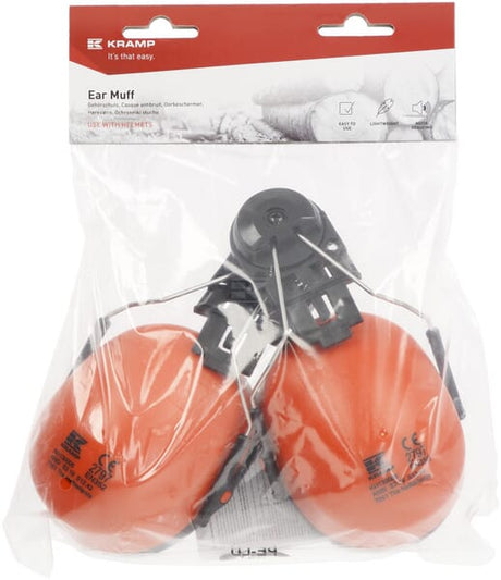 Kapselgehörschutz Helm montiert orange SNR:25.9dB
