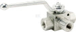 Kugelhahn 3/2-L - 1/4" BSP