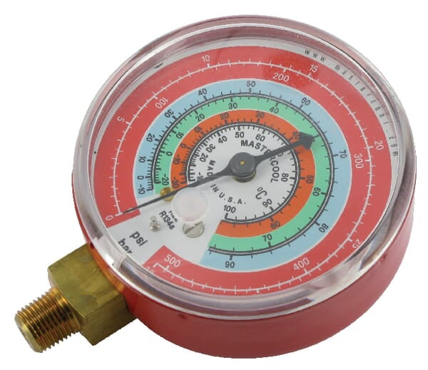 Manometer - Hochdruck rot M10x1