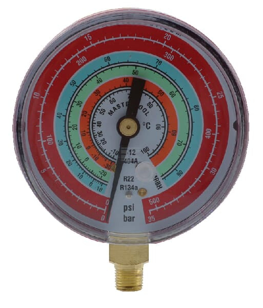 Manometer -  Hochdruck rot