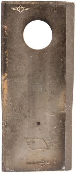Mähmesser links 114x48x4 mm, Bohrung Ø 19 mm, geeignet für Vicon