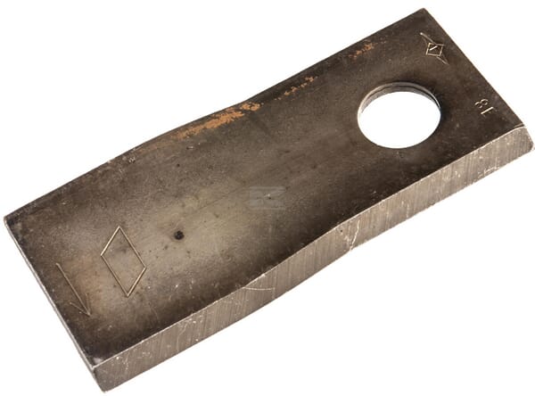 Mähmesser links 114x48x4 mm, Bohrung Ø 19 mm, geeignet für Vicon