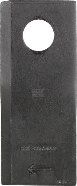 Mähmesser rechts 114x48x4 mm, Bohrung Ø 19 mm, geeignet für Vicon