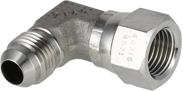 Schwenkbares Winkelstück 9/16" JIC SS
