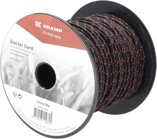 Starterseil, 2,8 mm x 100 m, schwarz