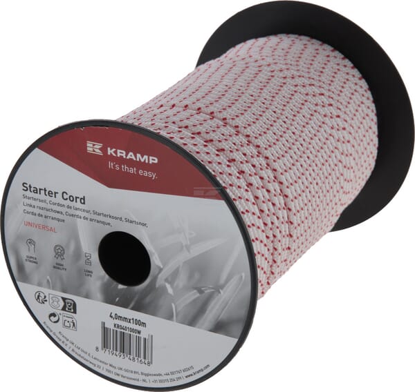 Starterseil 4,0mm x 100m weiß