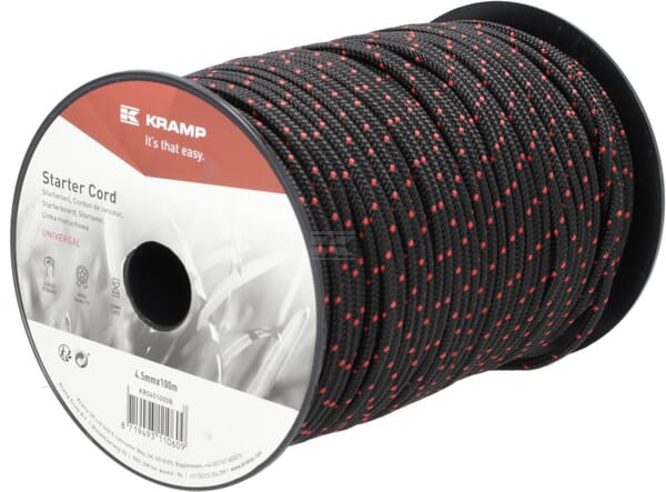 Starterseil, 4,5 mm x 100 m, schwarz