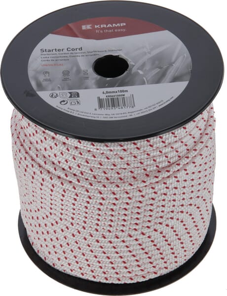 Starterseil 6,0mm x 100m weiß