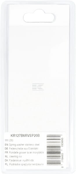 Federscheibe aus rostfreiem Stahl M6 (20)