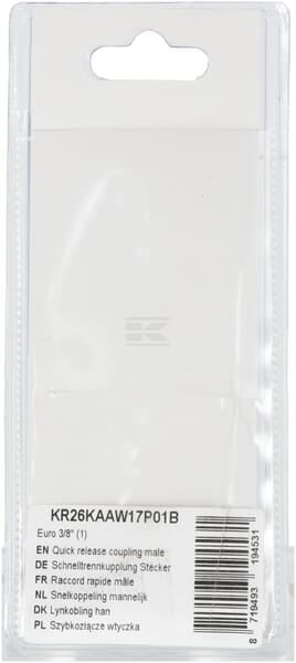 Schnellverschlusskupplung, männlich Euro 3/8" (1)
