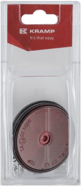 Reflektor rund rot Ø60mm (2)