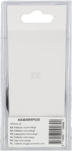 Reflektor rund orange Ø60mm (2)