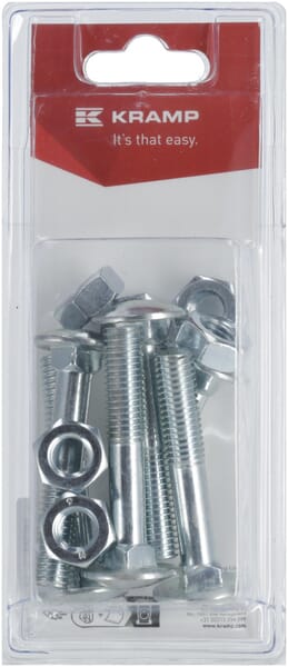 Schlossschraube und Mutter M10 x 60mm, 4.6 (6)